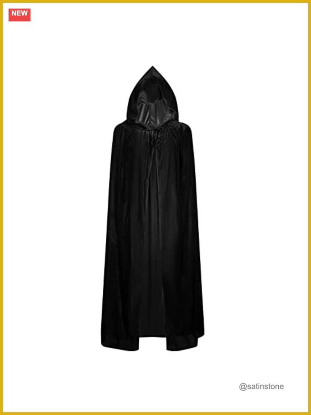 Velvet Hooded Cape Cloak Unisex Halloween Cosplay Costume
